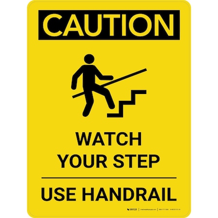Creative Safety Supply Wall Sign, 18 in Height, 24 in Width, Vinyl with PVC backing WS331131-24