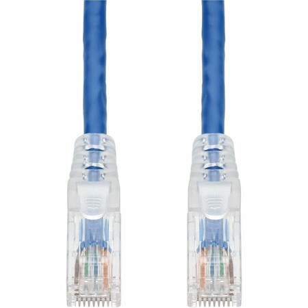 Add-On 75FT BLUE CAT 6A PVC ETHERNET CABLE SNAGLESS EASY CLEAR BOOT TAA RJ-45 M/M ADD-75FCAT6A-BE-TAA