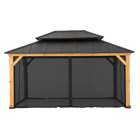 Sunjoy Replacement Mosquito Netting for 1216 ft. Wood-Framed Gazebos A111513500