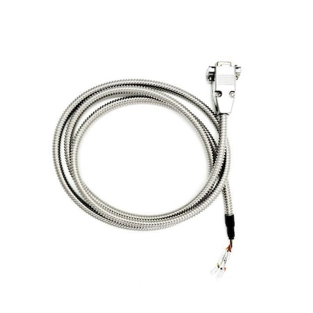 Compucableplususa 5FT DB9 Female to Bare Wire RS232 Pigtail - 28AWG Shielded Metal Armored Open End Cable DBC-9FWA-05