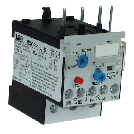 Imo Automation Thermal Overload Relay 0.12-0.18A MCOR-1-0.18