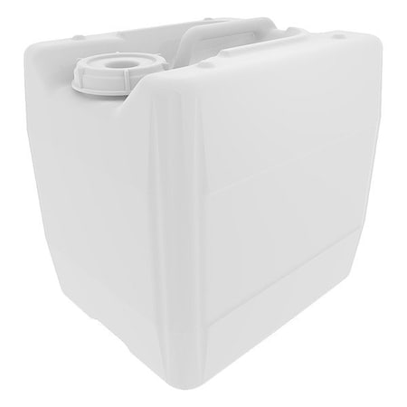 Zoro Select Jerrican, HDPE, 282 mm H, White, PK128 392-2001-FLS