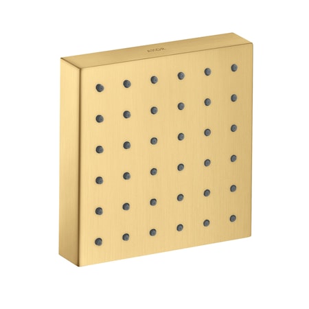 Axor ShowerSolutions Shower Module 5" x 5" Square in Brushed Gold Optic 28491251