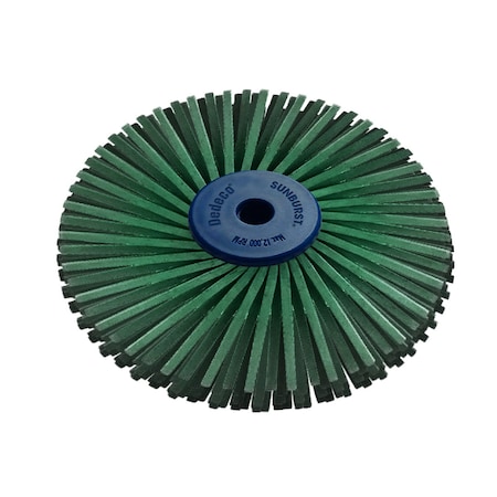 Dedeco SUNBURST 4" X 1/2" TA DARK GREEN 50 GRIT (A/O) 2452