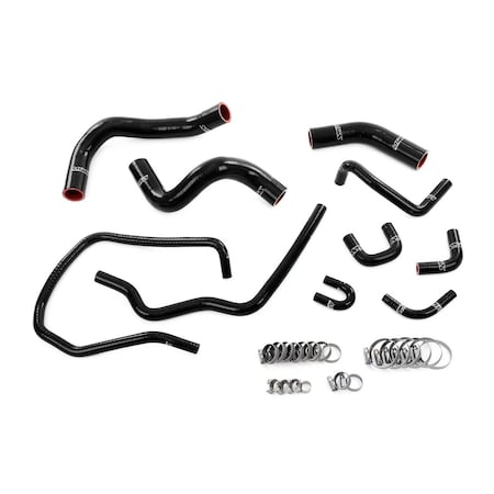 Hps Performance High Temp Reinforced Silicone Radiator Coolant Hose Kit, Black,  57-2167-BLK