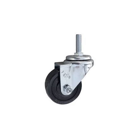 Service Caster 3 Inch Hard Rubber Wheel Swivel 1/2 Inch Threaded Stem Caster SCC-TS20S314-HRS-121315