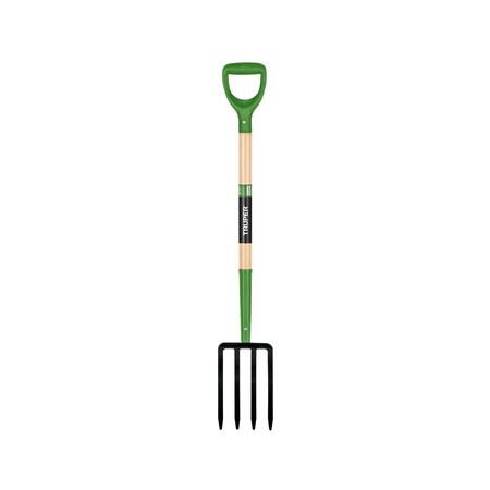 Truper 4 Tine Steel Spading Fork 30 in. Wood Handle BJ-4E