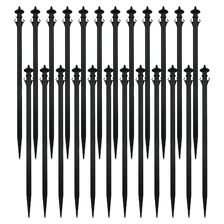 Mr. Chain Black Colonial Ground Pole (24-Pack) 90903-24