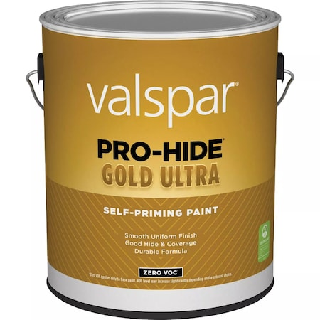 Valspar Pro-Hide Gold Ultra Zero VOC Latex Flat Interior Wall Paint Super-One Coat Wht 1 Gal. 028.0061000.007