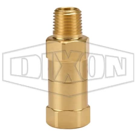 Dixon Safety Check Valve, 1/4 in, Brass Body SCVL2