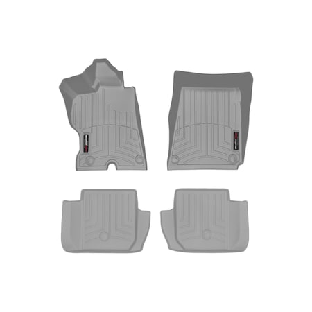 Weathertech Grey, Front and Rear Floorliners 46627-1-2