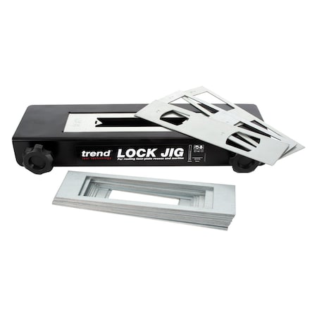 Trend Tool Technology Professional Lock Jig, Adjustable Fence, Quick-Release Clamps, 20 Templates, LOCK/JIG/C U*LOCK/JIG/C
