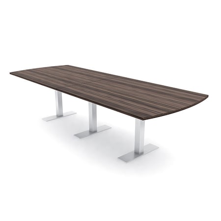 Skutchi Designs 12ft Conference Table W/ Power Unit | 12 Person Modular Arc Rectangle Meeting Table | Harmony Series HAR-AREC-48X144-T-H3041-NA