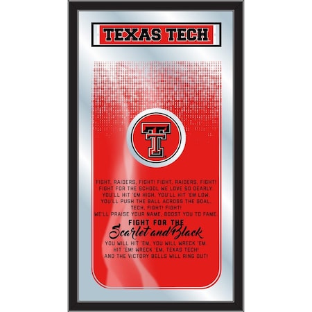 Holland Bar Stool Co Texas Tech 26" x 15" Fight Song Mirror MFghtTXTech