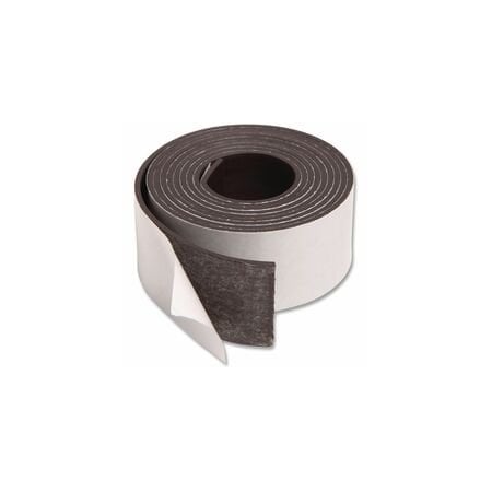 U Brands Magnetic Adhesive Tape Roll, 1" x 4 ft, Black 5149U00-24