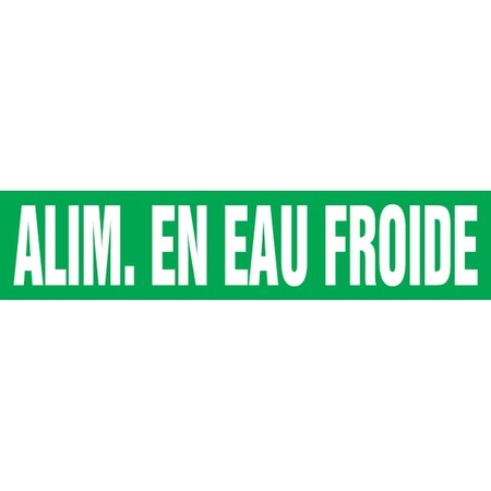 Accuform FRENCH PIPE MARKER ALIM EN EAU CRPK223STC