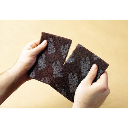 Scotch-Brite 3M Between Coats Disc 8447, 16 in, BCP 16 10 cs, Maroon Very Fine, 10PK 99352356