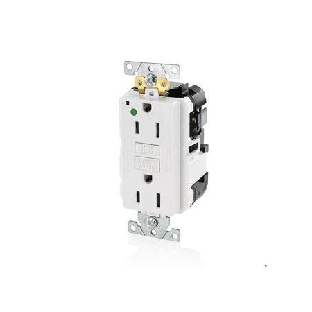 Leviton Lev-Lok GFCI 15A HG/PI White MGFN1-HGW