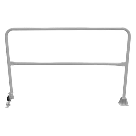 Vestil Steel Dock Safety Swing Gate 6 Ft. Length Silver SSG-6-SL
