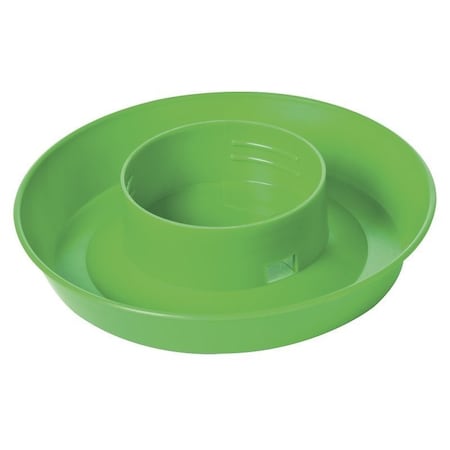 Little Giant Screw-On Base, 6 in Dia, 1-1/2 in H, 1 qt Capacity, Plastic, Lime Green 742LIMEGREEN