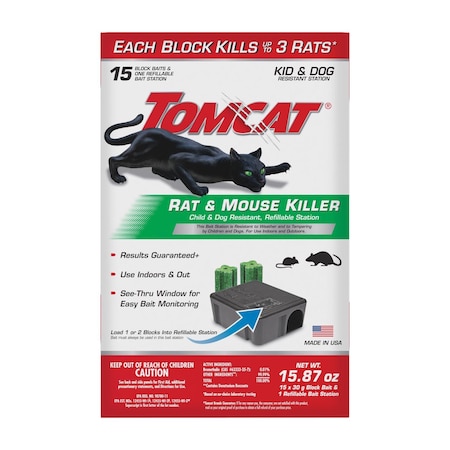 Tomcat Bait Station Blocks For Mice and Rats 0370910
