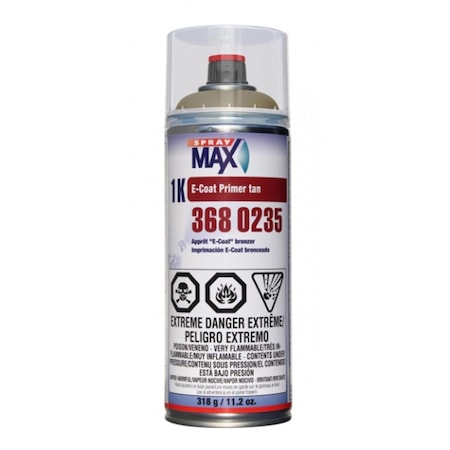 Spraymax 1K E-Coat Aerosol Primer Spray Paint, Olive SPM-3680232