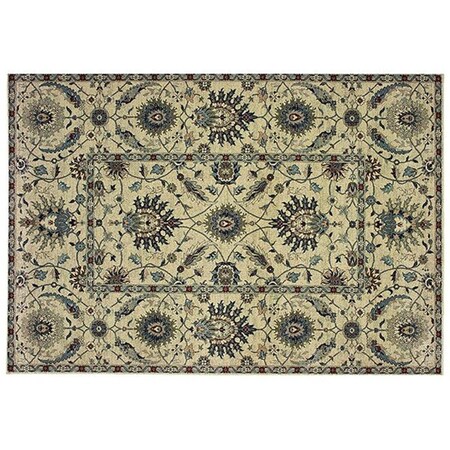 Oriental Weavers Raleigh Indoor Traditional Oriental Rectangle Area Rug, Ivory 9 ft. 10 in. x 12 ft. 10 in. R022Y5300390ST