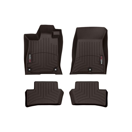 Weathertech Cocoa, Front and Rear Floorliners 471655-1-2
