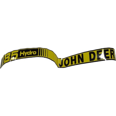 John Deere LABEL LH HOOD TRIMSTRIP (1, JOHN DEERE OEM M89583 M89583