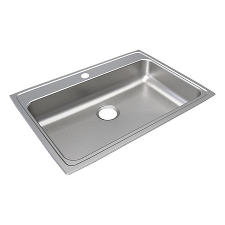 Just Manufacturing Bowl Drop-In Sink, 31"x22"x5", Gray SLADA2231A501-J