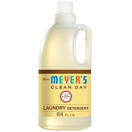 Mrs. Meyers Clean Day Laundry Detergent, 64 oz Bottle, Liquid, Baby Blossom 17511