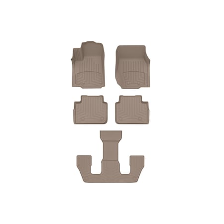 Weathertech Tan, Front and Rear and Rear FloorLiner HP 451696-1-2-3IM