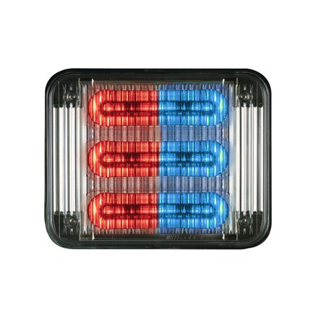 Code 3 LED PrizmIi, Clear Lens, Red/Blue, 7"X9" 7912CRB-75
