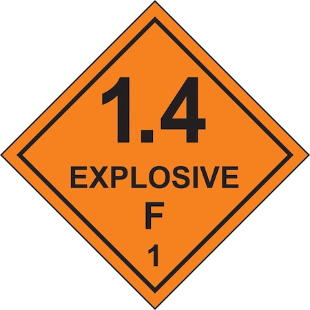 Accuform DOT SHIPPING LABELS HAZARD CLASS 1 MSL131PS5