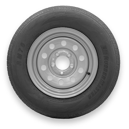 Rubbermaster - Steel Master ST175/80R13 6 Ply 5 On 4.5 Bolt, Silver Wheel Assemblies 599525SIL