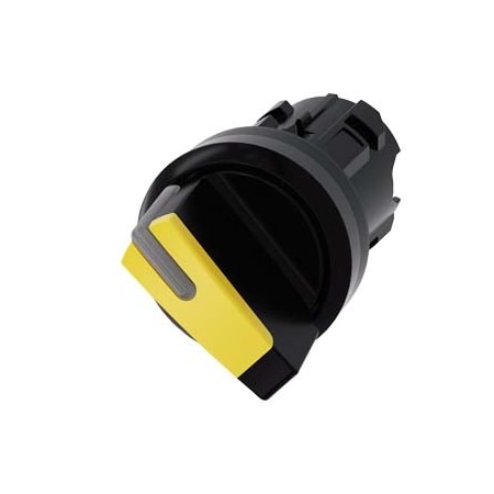Siemens Selector switch, illuminable, 22 mm, round, plastic, yellow 3SU1002-2BC30-0AA0-ZY19