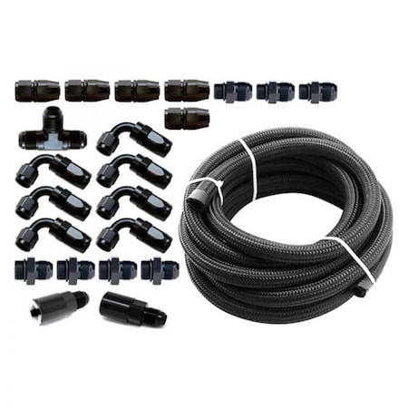 Geared2Golf 6 Aeromotive FPR Braided Fuel Line Kit for 2002-2014 Subaru WRX GE2059513