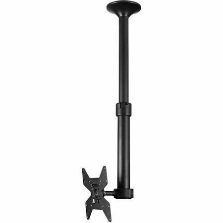 Atdec ceiling mount for medium display, short pole - Loads up to 55lb - Black - VESA 200x200 TH-1040-CTS