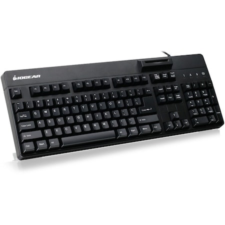Iogear 104-KEY KEYBOARD W CAC READER GKBSR202TAA