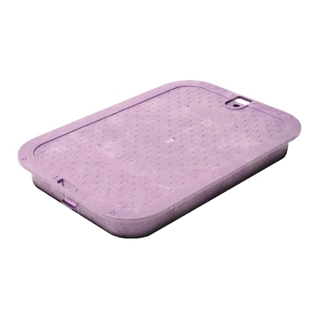 Nds 10.1 in. W X 15.4 in. H Rectangular Valve Box Cover Purple 113CR