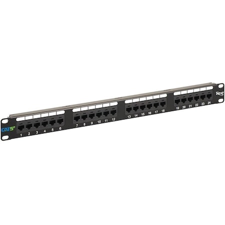 Icc PATCH PANEL, CAT 5e, 24-PORT, 1 RMS ICMPP0245E