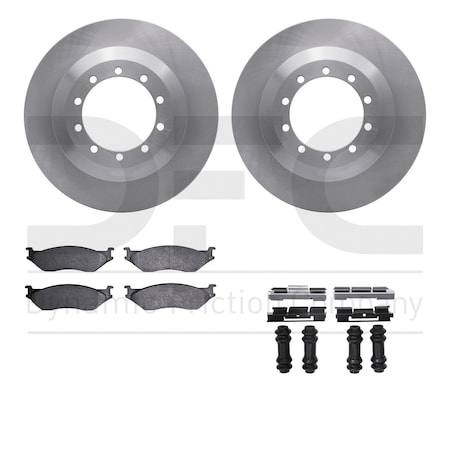 Dynamic Friction Co DFC Brake Rotor- Heavy Duty Brake Pad includes Hardware 6412-54131