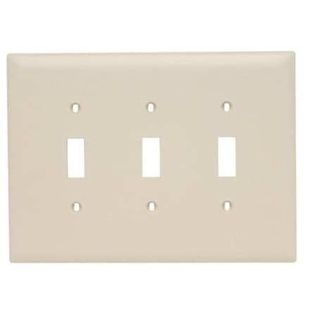 Legrand Wall Plate, Toggle, Brown, Nylon TPJ3LA