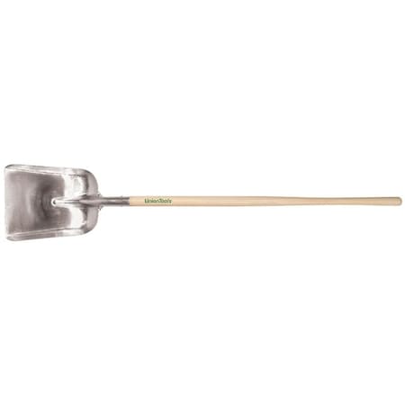 True Temper Razor-Back Scoop Shovel, 11 in W Blade, 13-1/2 in L Blade, Aluminum Blade, Hardwood Handle, Long Handle 79806