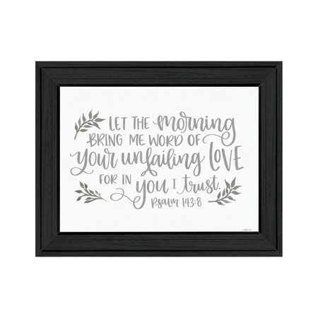 Homeroots Your Unfailing Love Black Framed Print Wall Art 529809