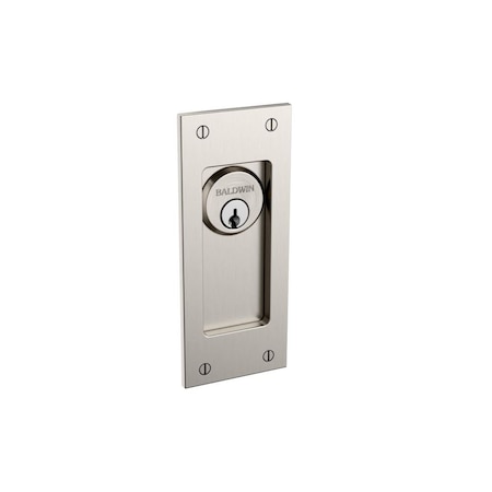 Baldwin Keyed Entry Sliding Door Locks Lifetime Satin Nickel PD006.056.ENTR