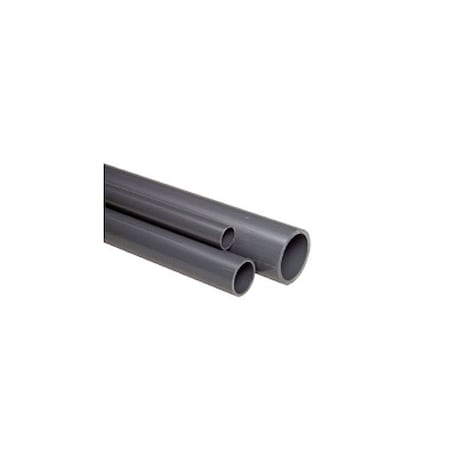 Zoro Select Pipe, White, 2 1/2 in Unthreaded, 10 ft L H0400250PW100B