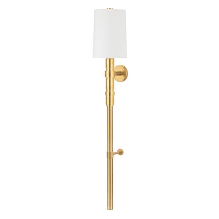 Corbett Lighting Cormoran 1 Light Wall Sconce 10 In. Vintage Brass 408-01-VB