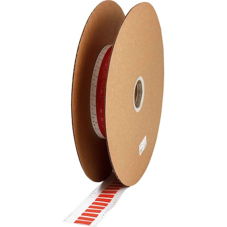 Brady PermaSleeve HX Heat Shrink Double Sided Wire Marking Sleeves, 0.5 in. Dia x 2 in. W, Red, Roll of 2500 2HX-500-2-RD-J