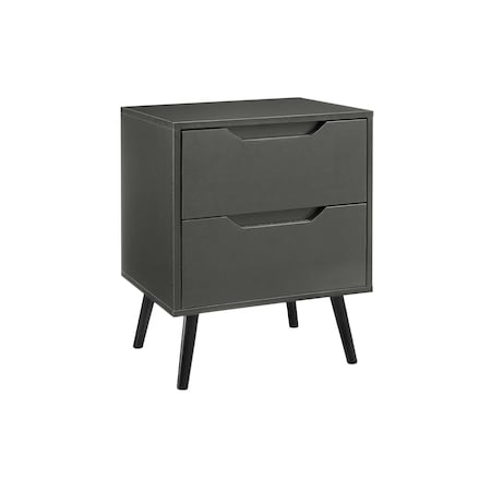 Monarch Specialties Accent Table, Side Table, Storage Drawer, Nightstand, Bedroom, Living Room, Grey, Contemporary I 3690